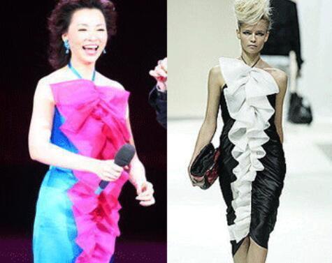 何洁精修图身着山寨裙,修图师救得了何洁