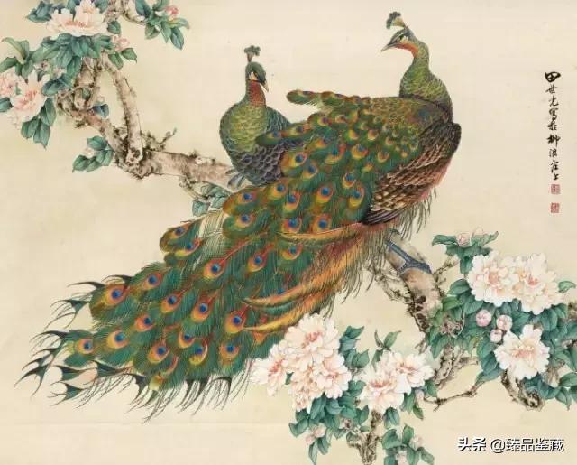 工笔大师田世光,工笔画大师田世光画孔雀好美