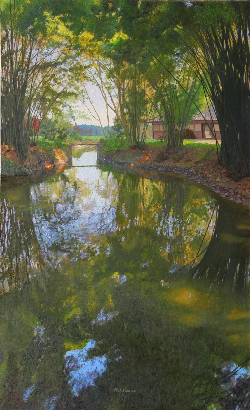 中国写意油画双年展高清作品集,国韵经典油画第五届