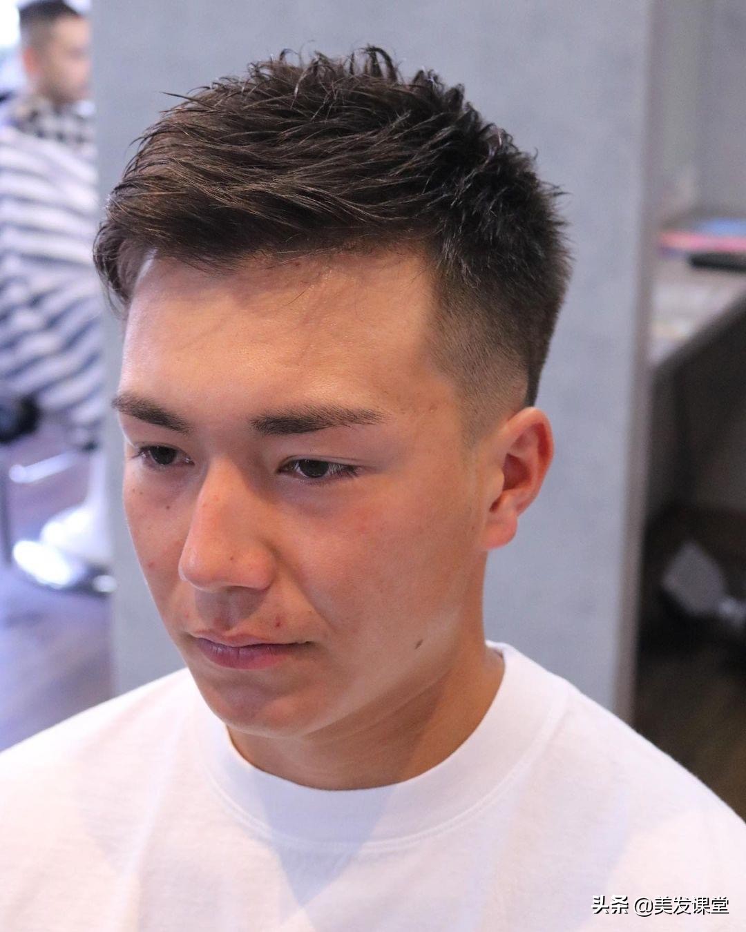 超火的男士凌乱油头造型,男生发型2020潮流短碎盖