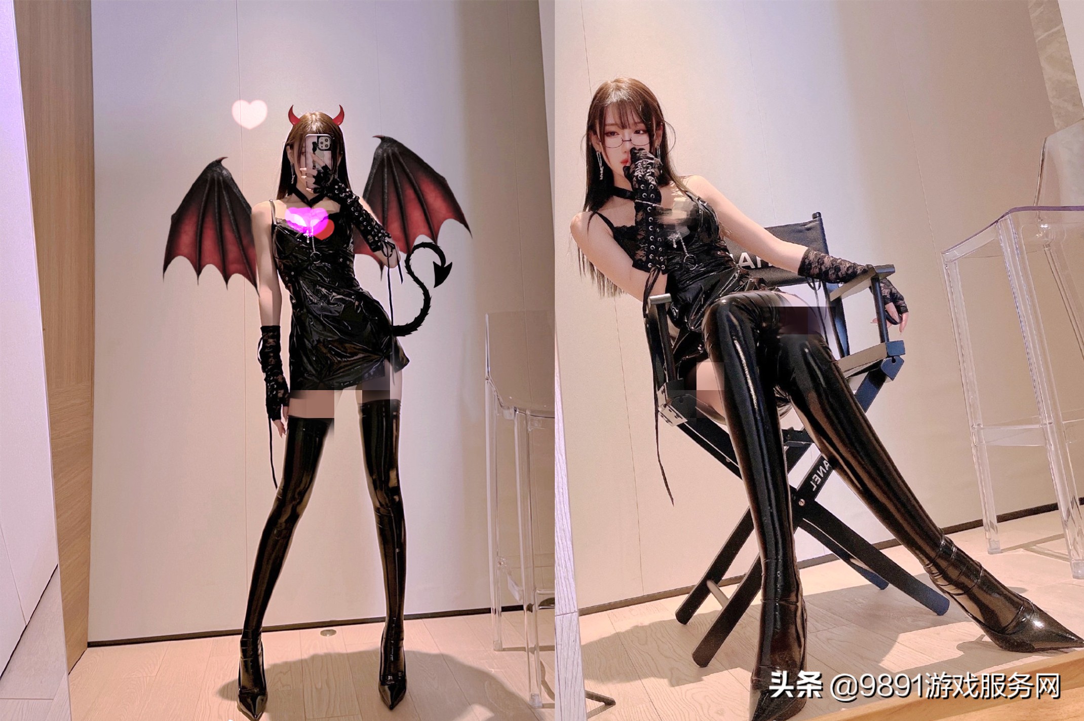 腐团儿变身小恶魔,“毒液”同款袜抢镜,看到她45码的脚我笑了