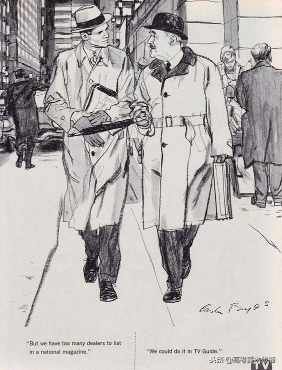 热闹集市场景速写,大师场景速写