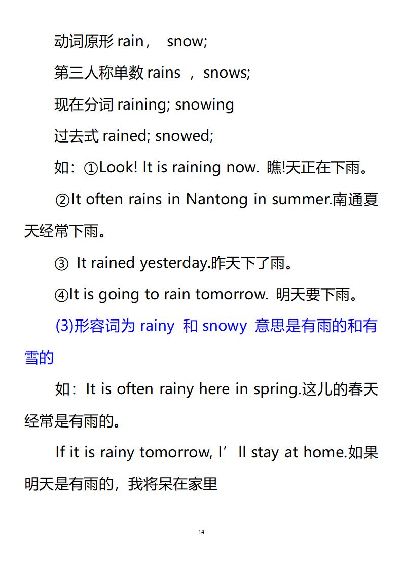 小升初六年级必考英语,六年级小升初英语知识点7天背完