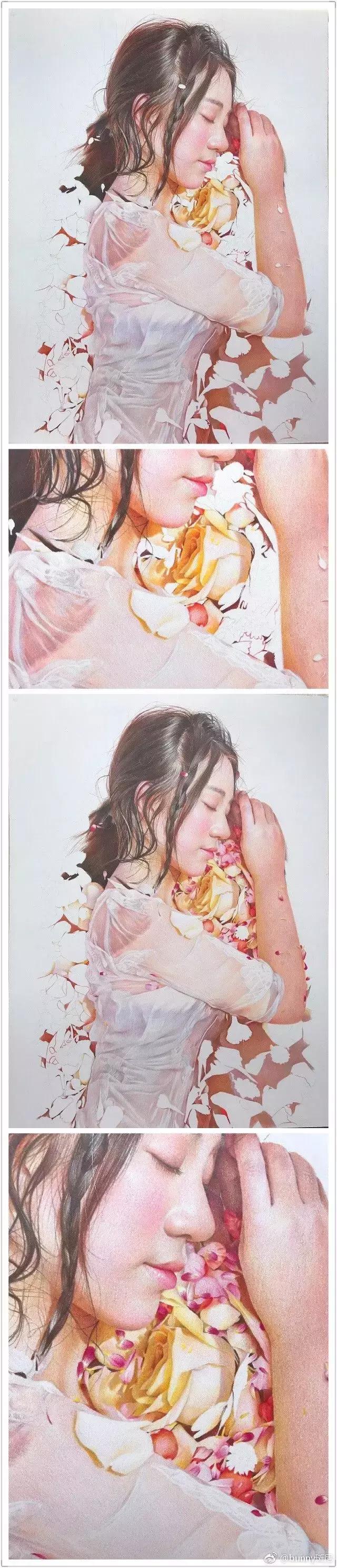 彩铅卡通人物画美少女教程,彩铅可爱人物