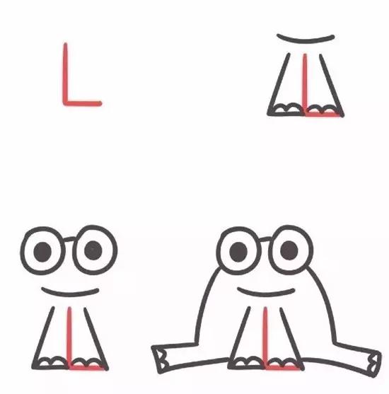 26个字母趣味简笔画动物,26个英文字母趣味简笔画