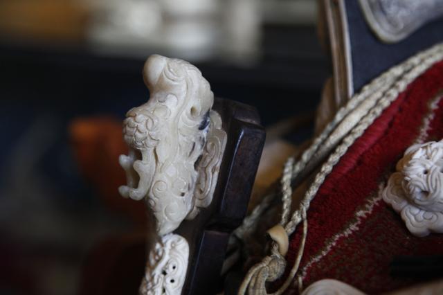 用骨头拼成的工艺品,用骨头做的蒙古艺术