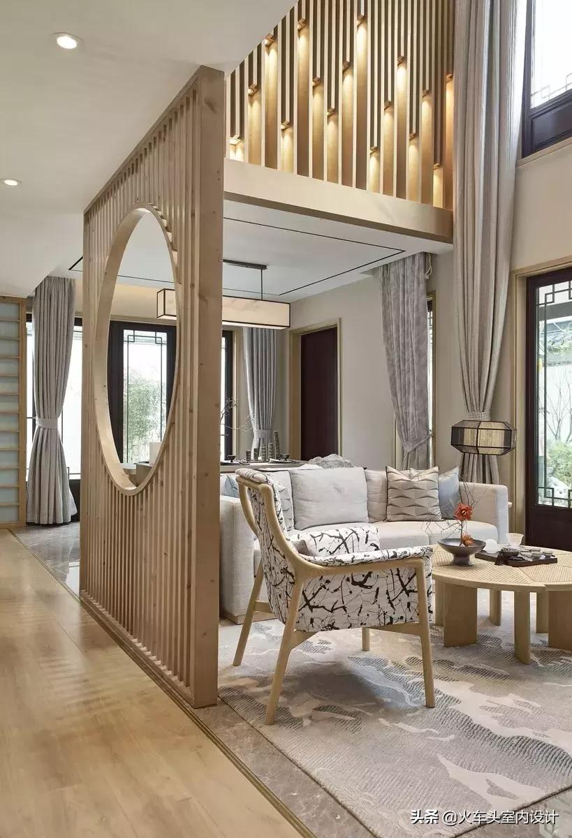 法式别墅样板房设计,经典新中式别墅设计案例