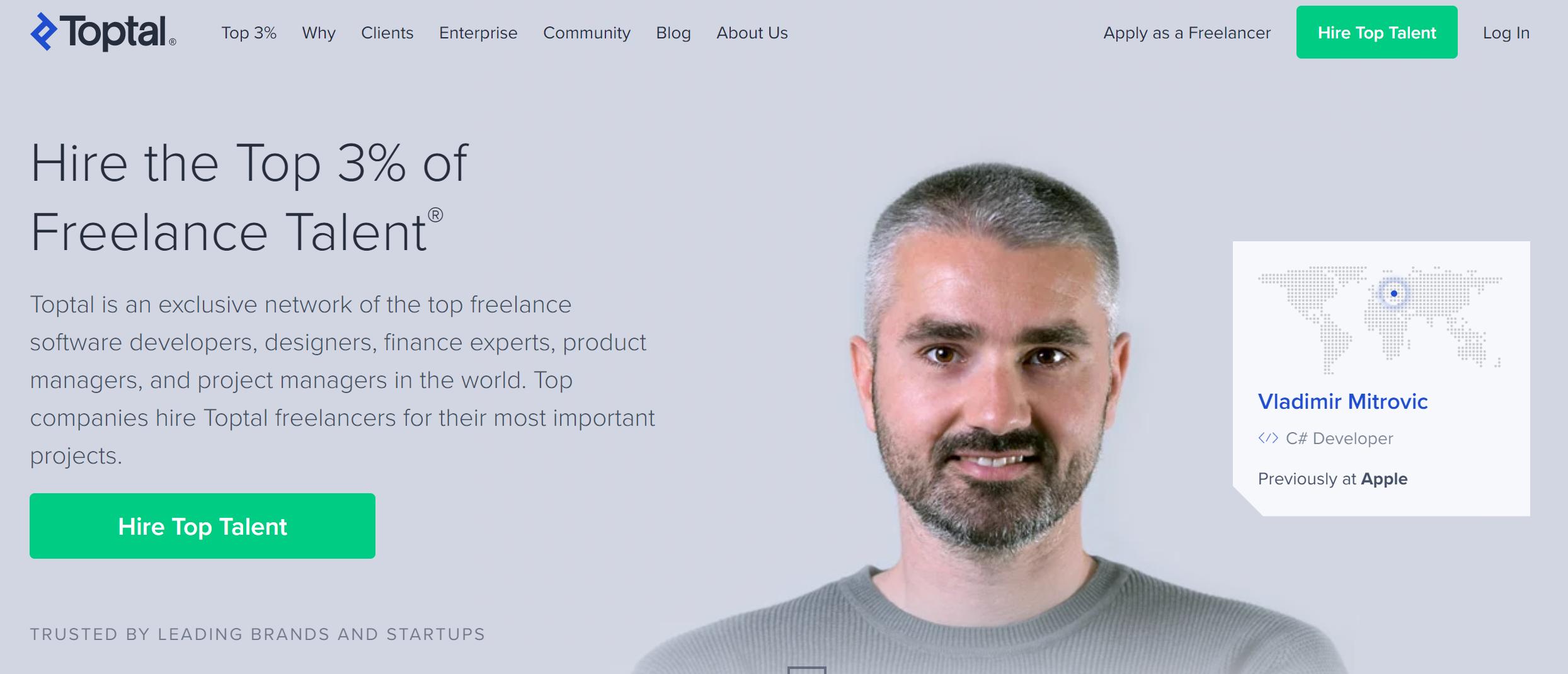 盘点十大国际自由职业者平台（一）当之无愧的王者Toptal