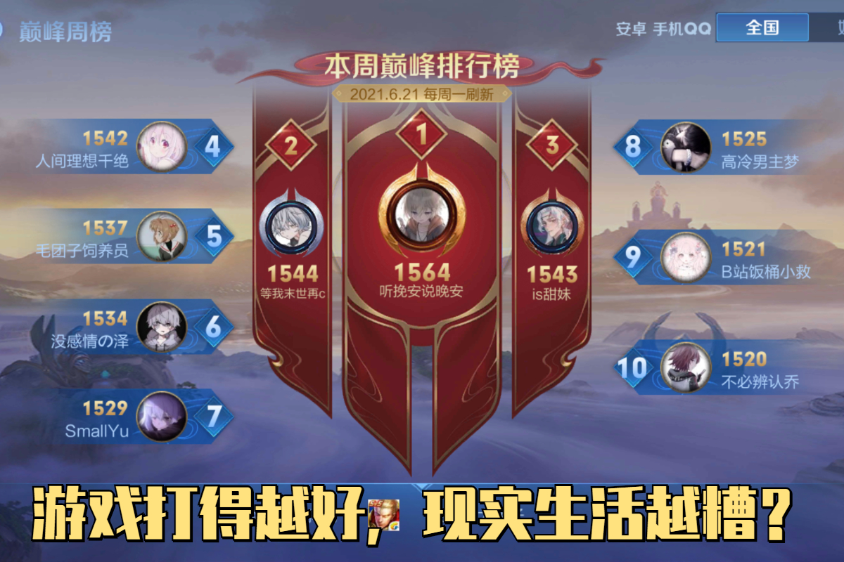 王者荣耀玩的很好还是玩着就输了,王者荣耀打游戏技术到达瓶颈期