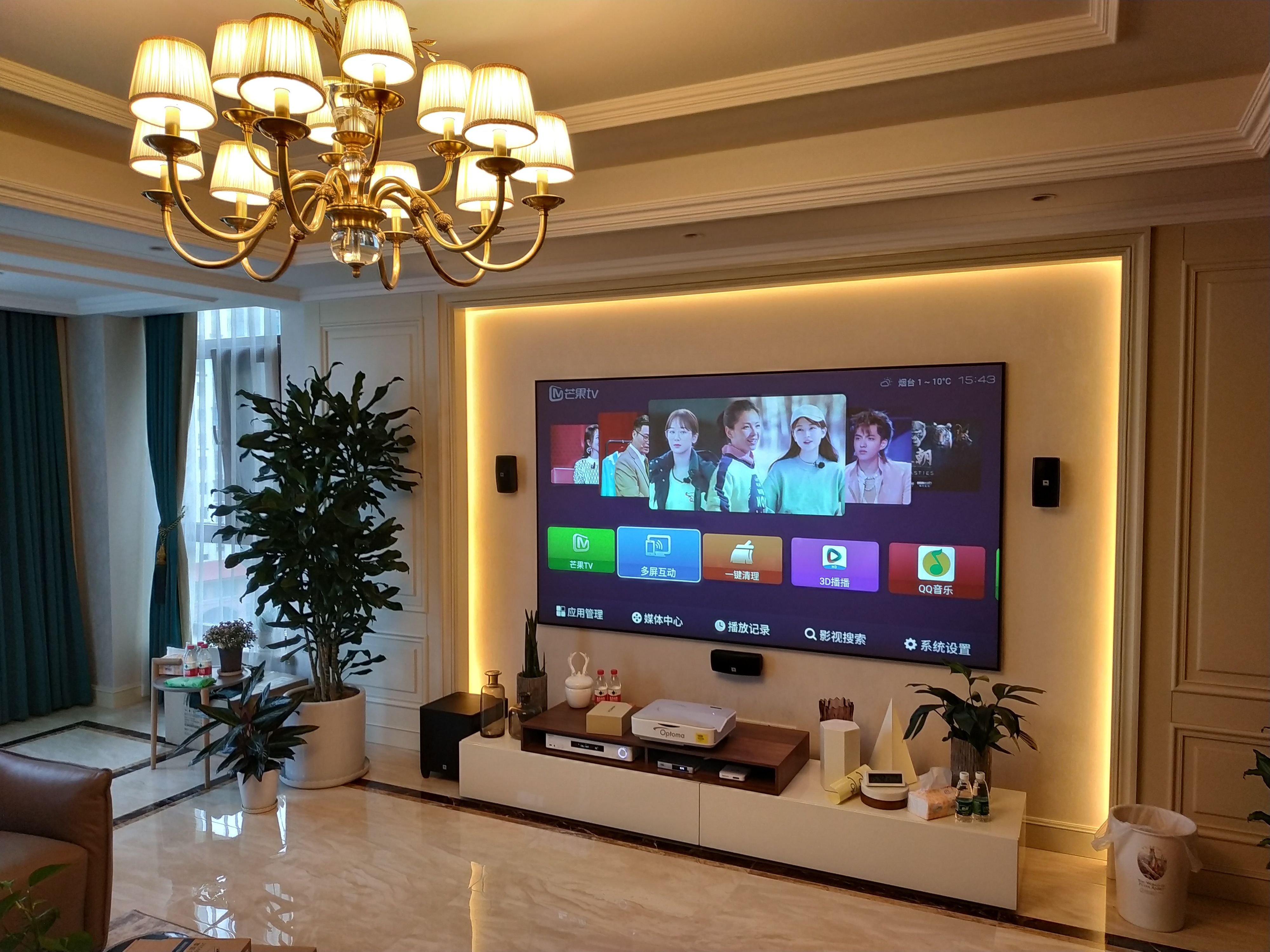 家庭影院嵌入式音响案例,家庭卫星影院5.1音响推荐