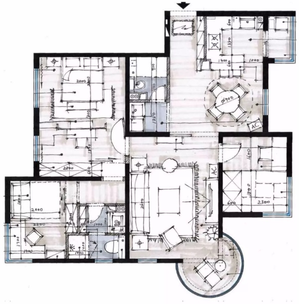 十米卫生间设计,厕所层高2米怎么设计