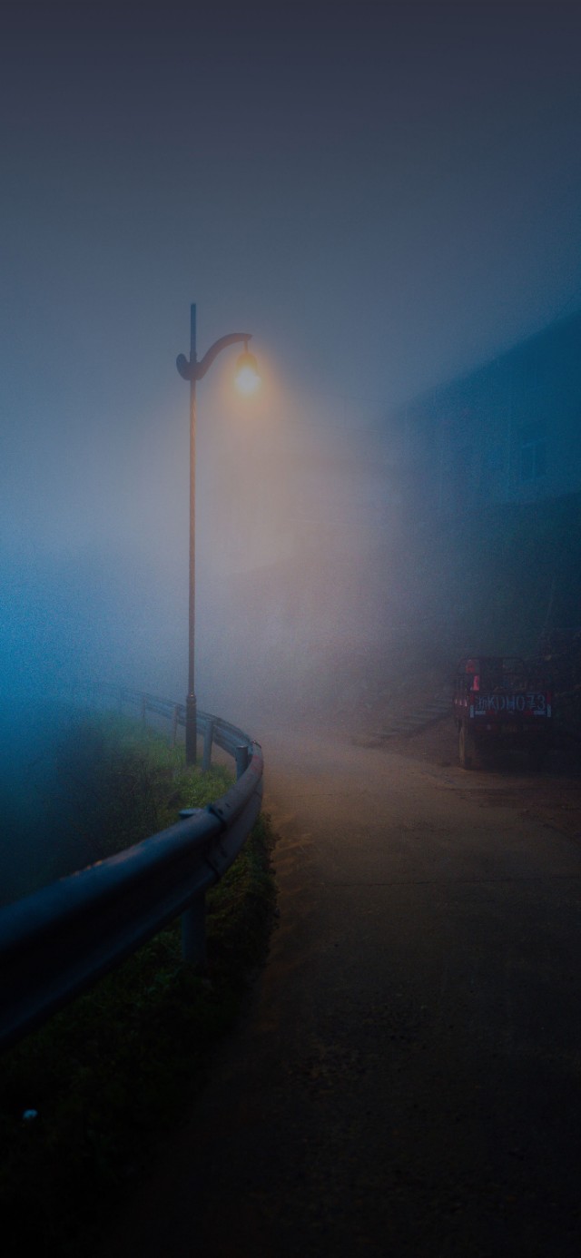 优阿壁纸全屏无水印,日落灯氛围感纯色壁纸