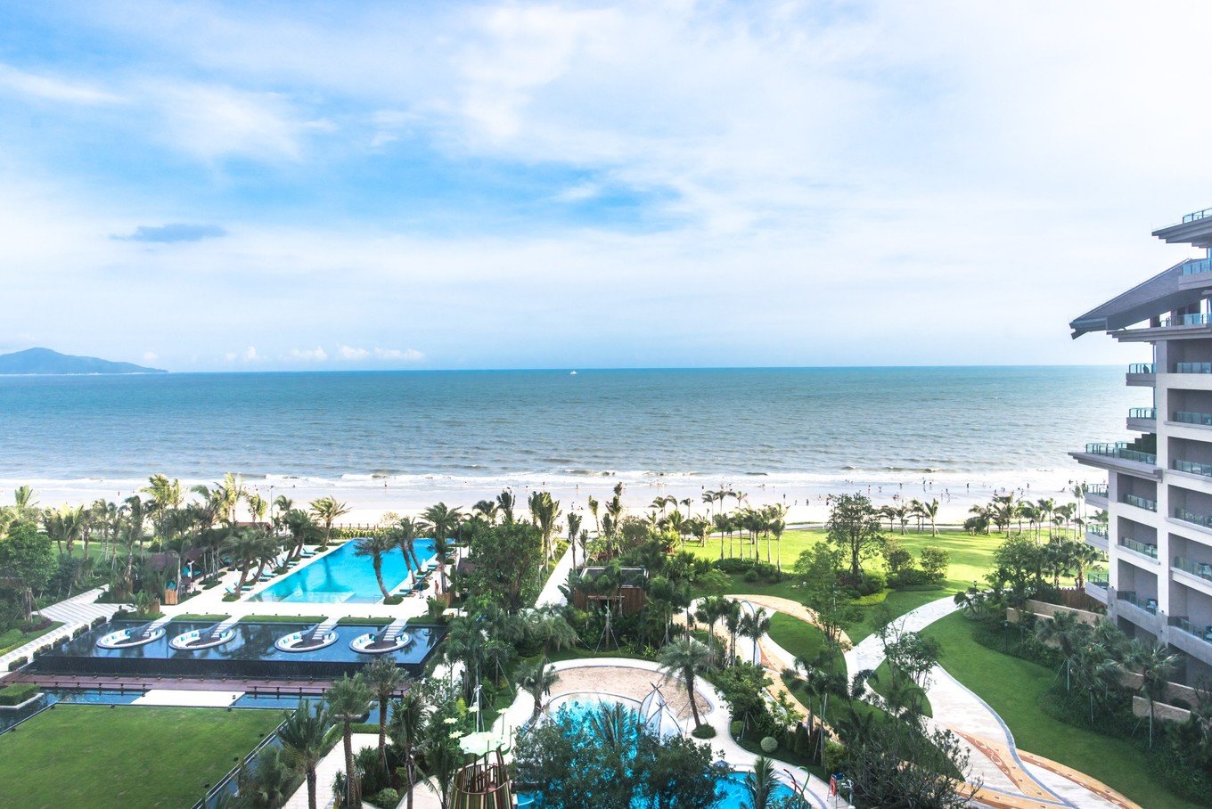 惠州沙滩度假,无边海景泳池