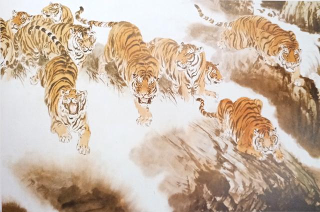 写意虎的画法教学视频,国画如何画虎教程图片大全