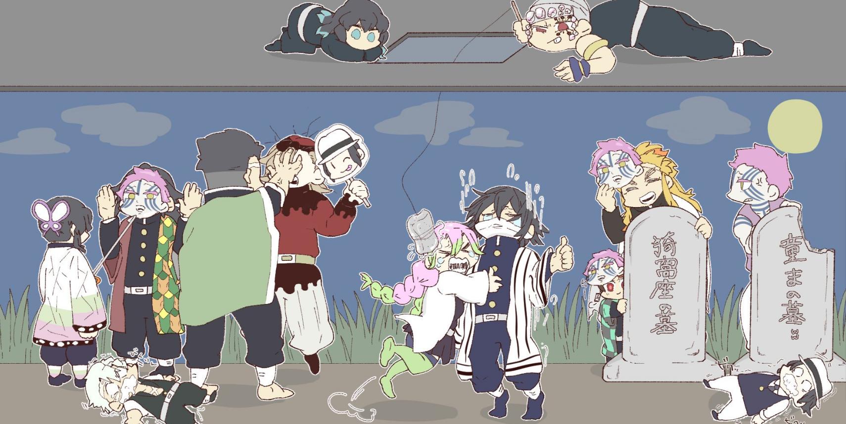 鬼灭之刃无一郎眼中的九柱,鬼灭之刃萌版九柱