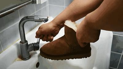 雪地靴踩到雪后有白痕怎么办,雪地靴踩到雪后发白怎么办