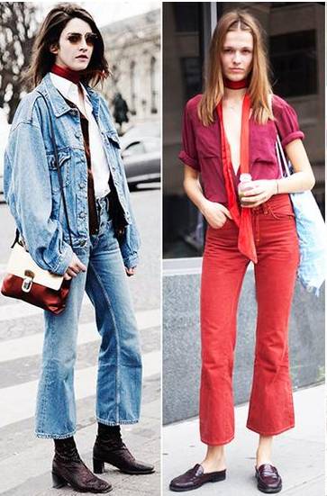 短上衣喇叭裤怎么搭配鞋子,宽松t恤搭配长打底裤穿什么鞋子