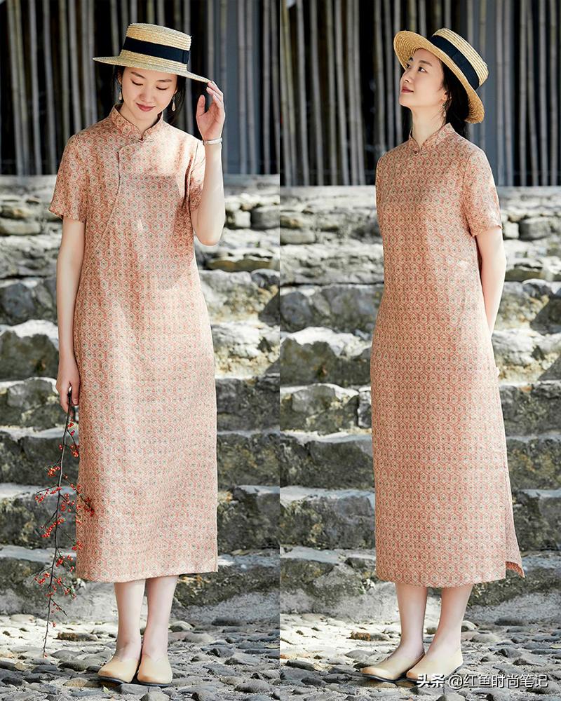 生活复杂才要穿得简单，这10套宽松舒服的棉麻风裙子，显气质