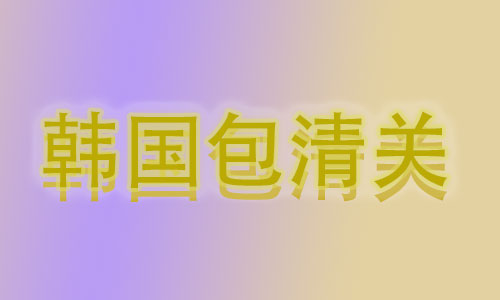 韩国包清关物流公司,韩国包通关物流