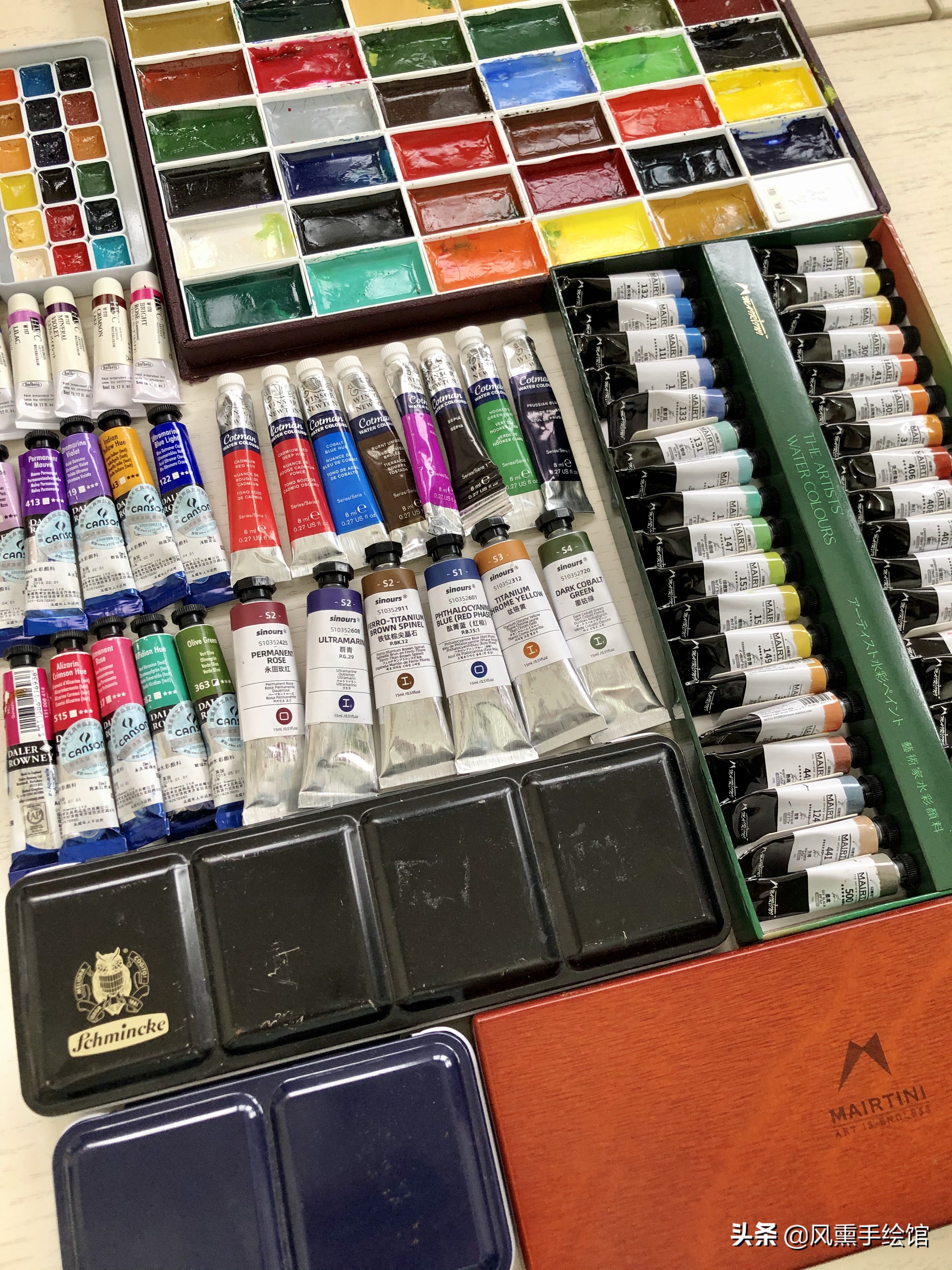 新手入坑水彩必备,新手水彩颜料测评
