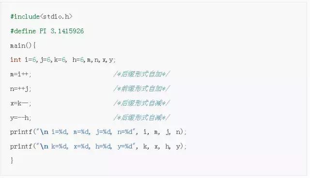 c语言运算符号,c语言运算符程序案例