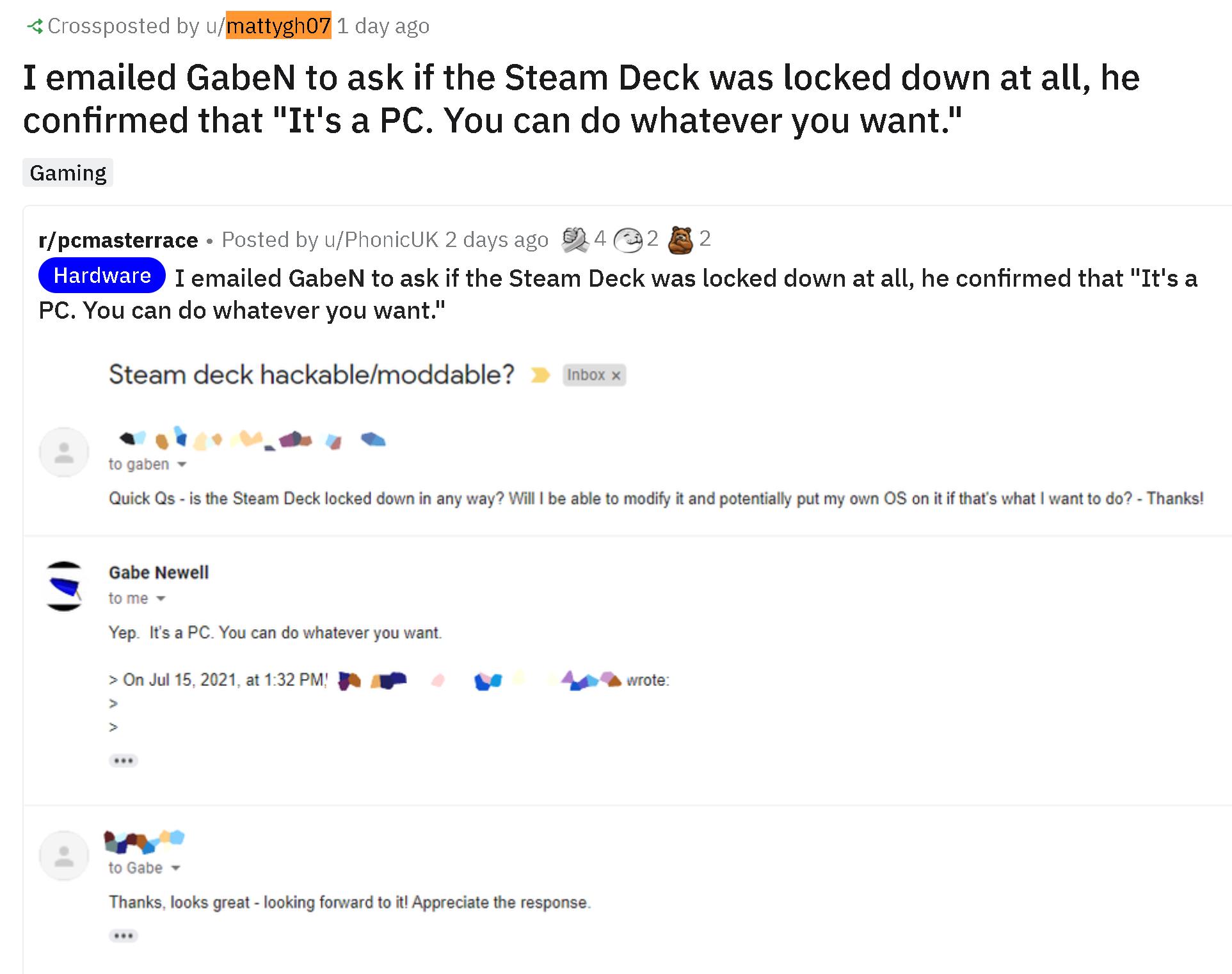 如果你给V社创始人G胖发电邮，他会回复吗？