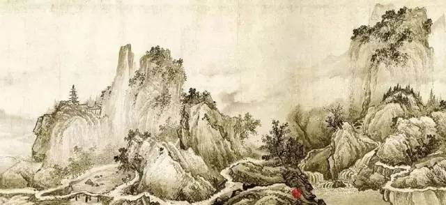 近现代名家画水,历代名家绘画水墨写生图