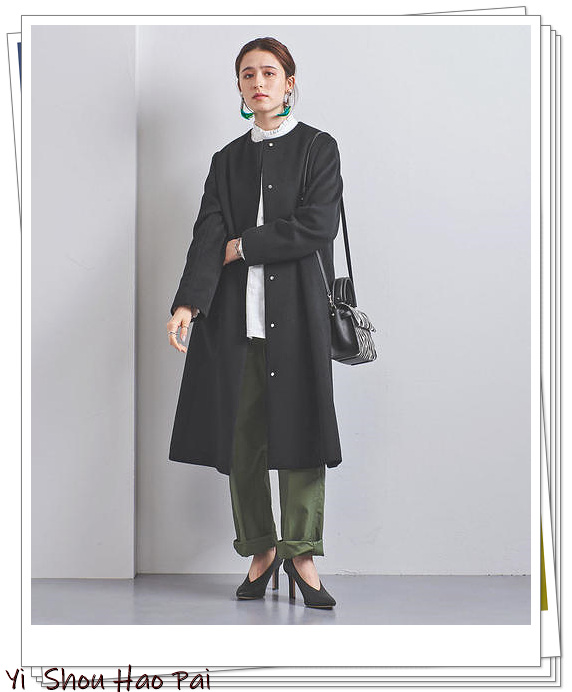 10款纯色系大衣的配色方案,5种颜色大衣25种日系look内搭