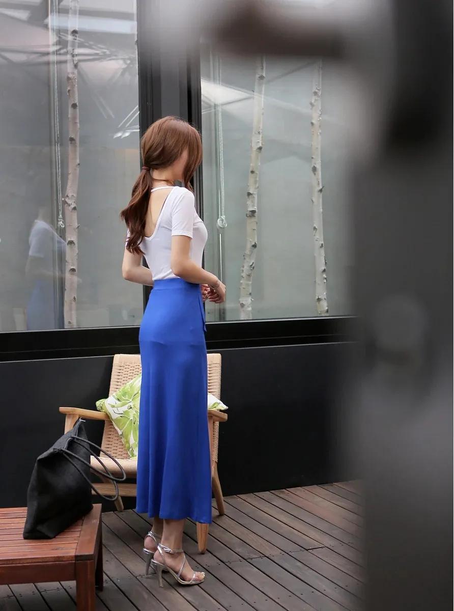 孙允珠露肩长裙,孙允珠夏日长裙