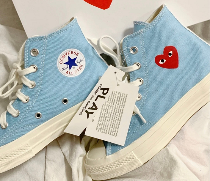 匡威川久保玲帆布鞋直播,匡威川久保玲红心帆布鞋