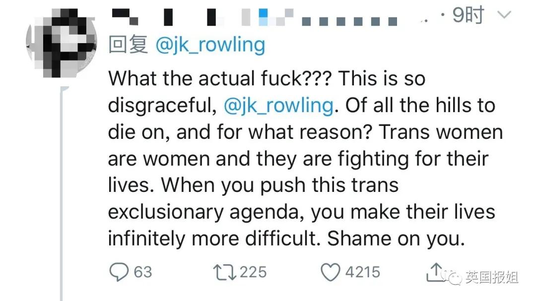 jk罗琳跨性别言论事件,jk罗琳性别言论事件