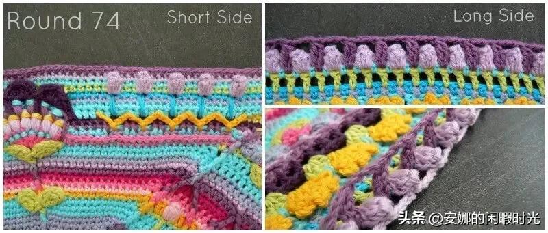 曼陀罗毯子编织教程,苏菲花园曼陀罗毯子钩法高清图解