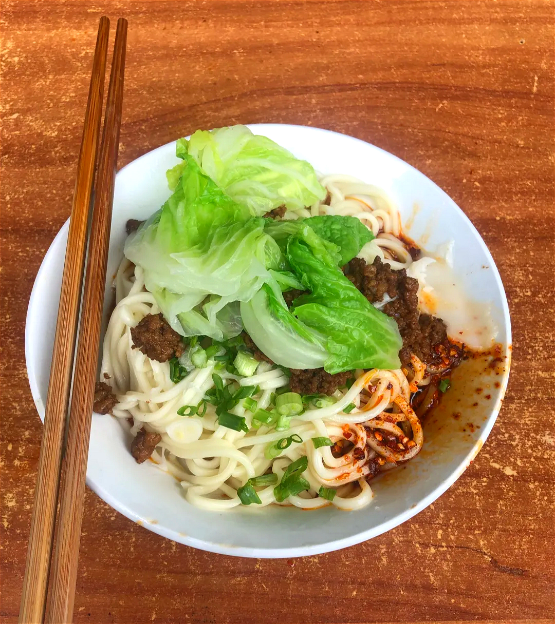 地摊成都杂酱面,郭家桥西街陈姐杂酱面