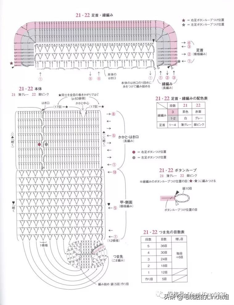 可爱手工钩针女童鞋,可爱小猪鞋钩针编织