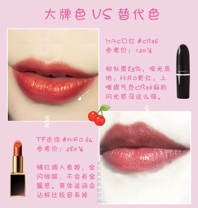 分享一波口红平价替.代口红控果断马了！「酷」