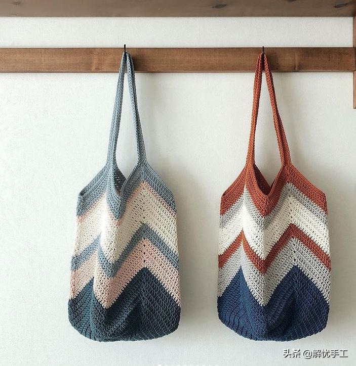 韩国钩针教程,简单的钩针编织包