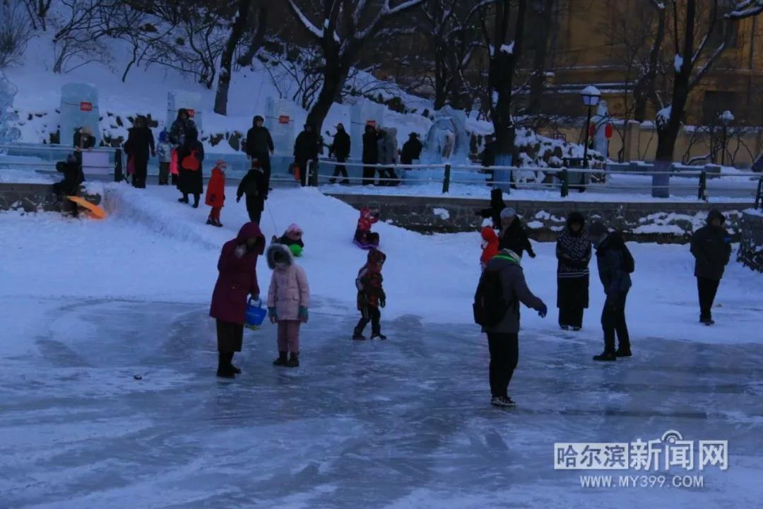 哈尔滨兆麟公园冰灯免费开放时间,哈尔滨第一届冰灯游园图片