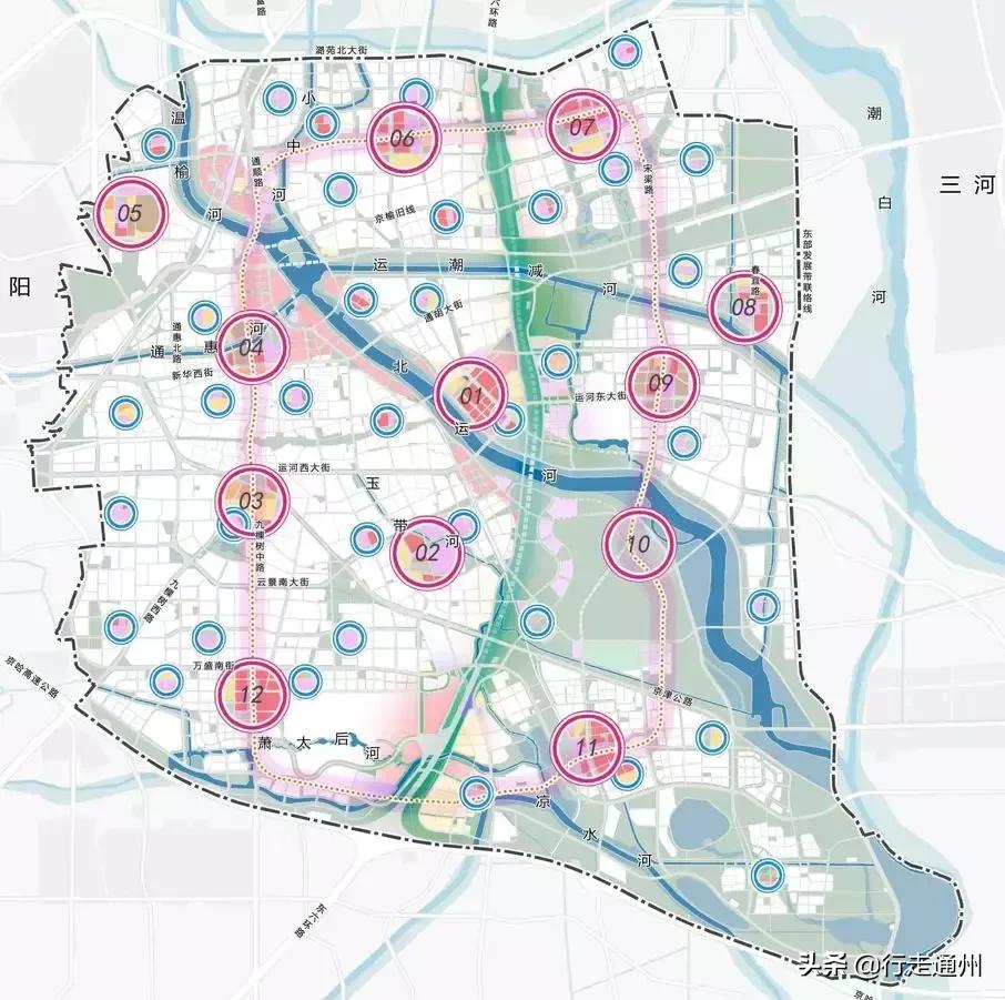 通州最新规划四组团,最新通州高层规划图