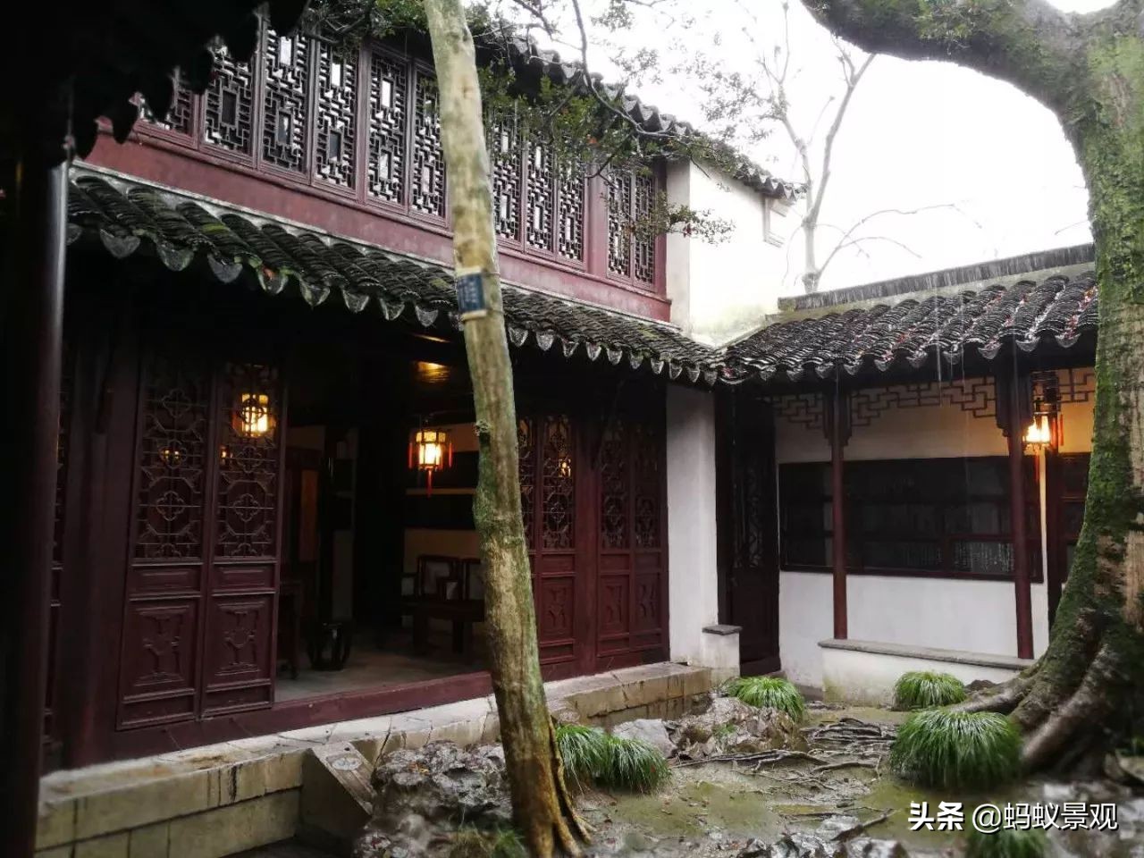 留园建筑分布图,留园建筑艺术分析