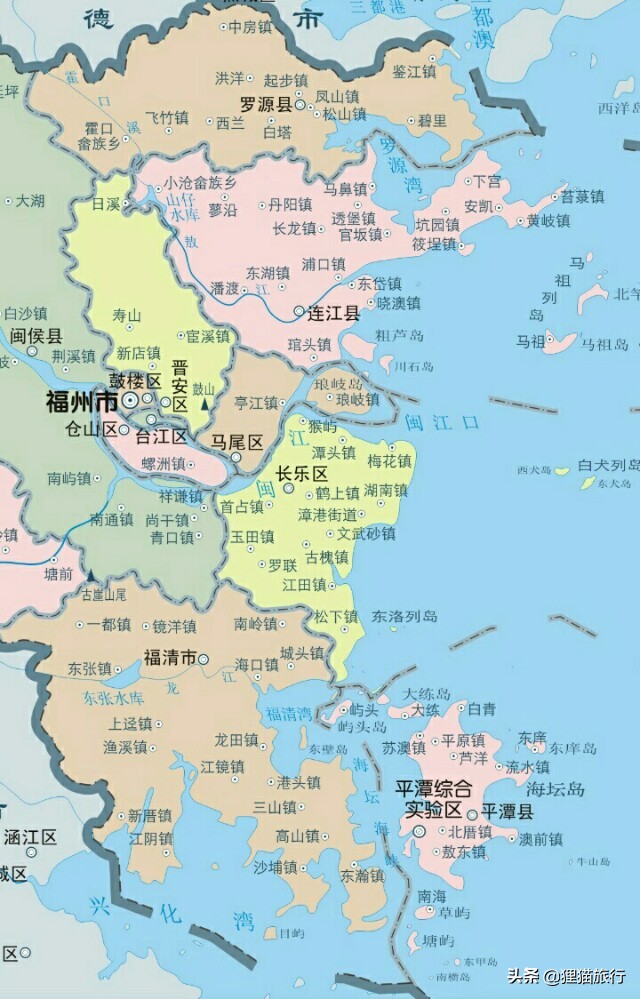 宁德、福州、莆田、泉州、厦门、漳州，福建的6个沿海城市