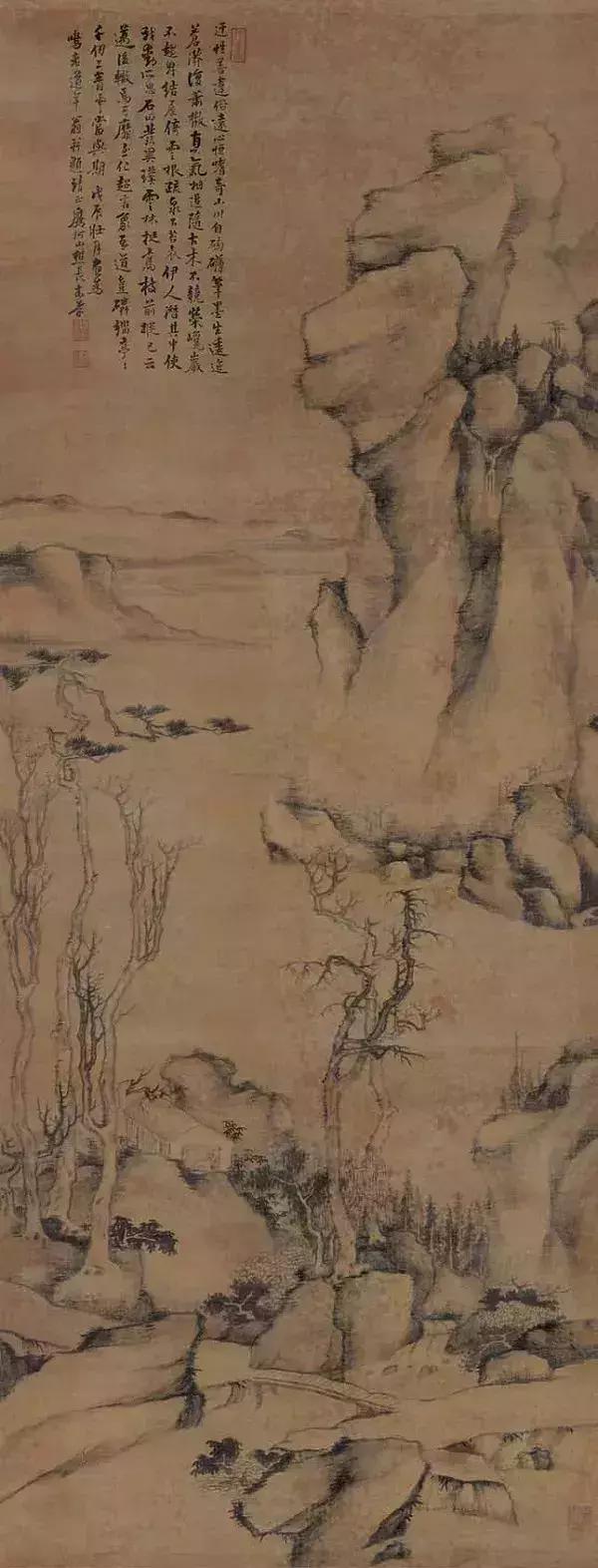 枯笔之境的书法作品,枯笔之境