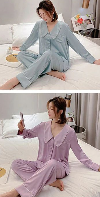 夏天穿的冰丝睡衣,精致的女人有件睡衣