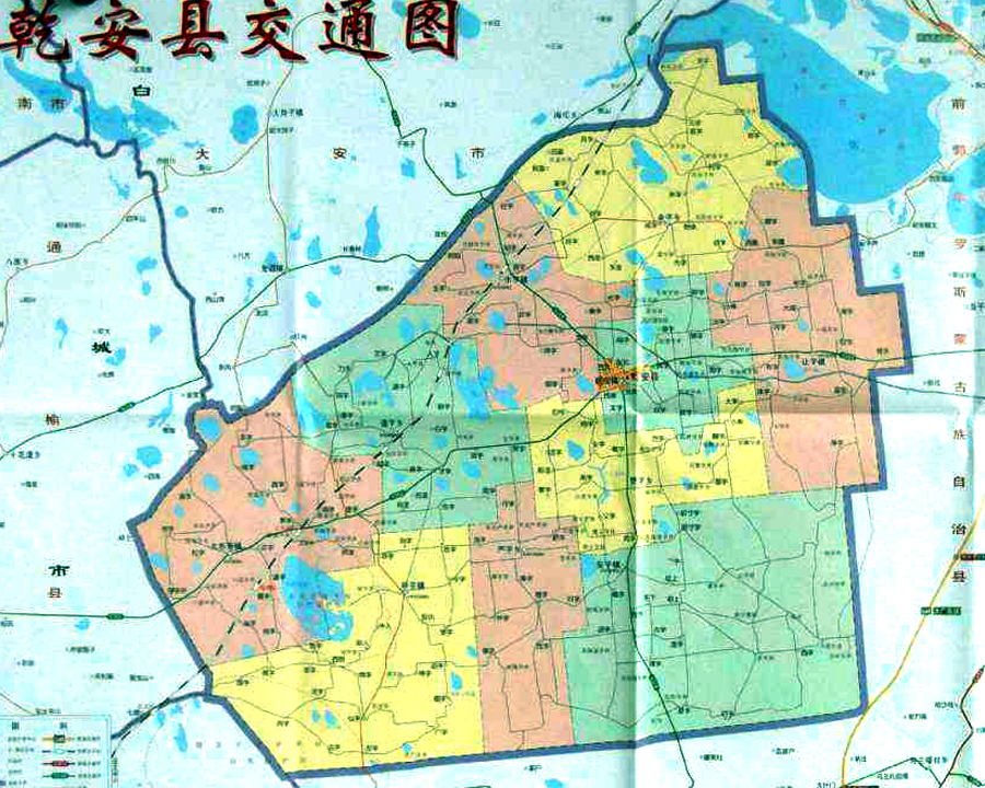 松原泥林国家地质公园,松原市下辖村镇