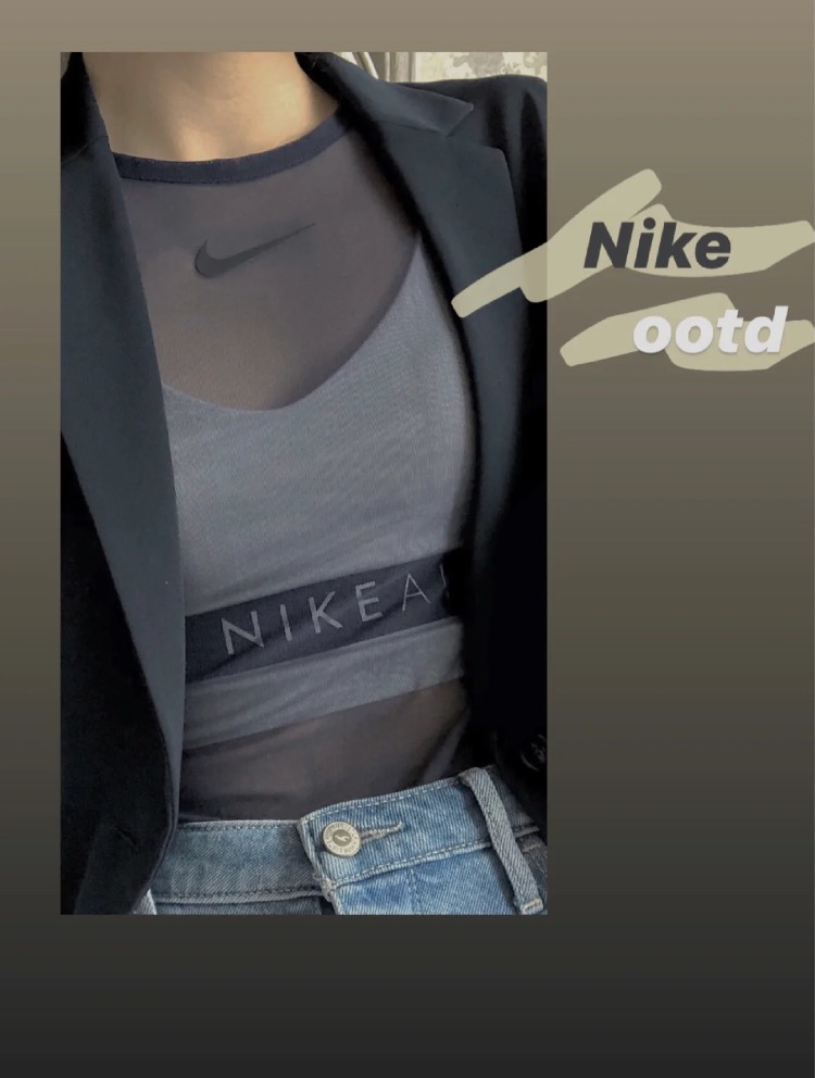 健身房穿搭内衣,健身房nike穿搭173cm