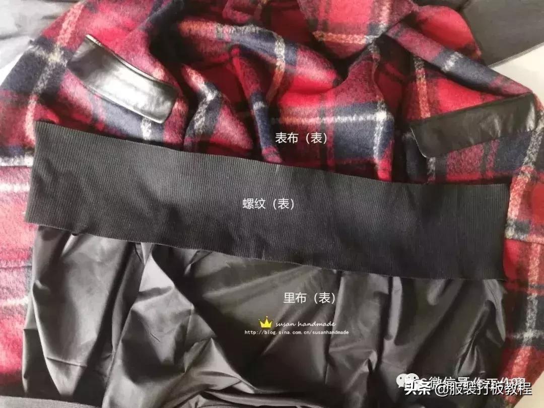 pu拼接呢外套,呢子拼接短款裁剪视频