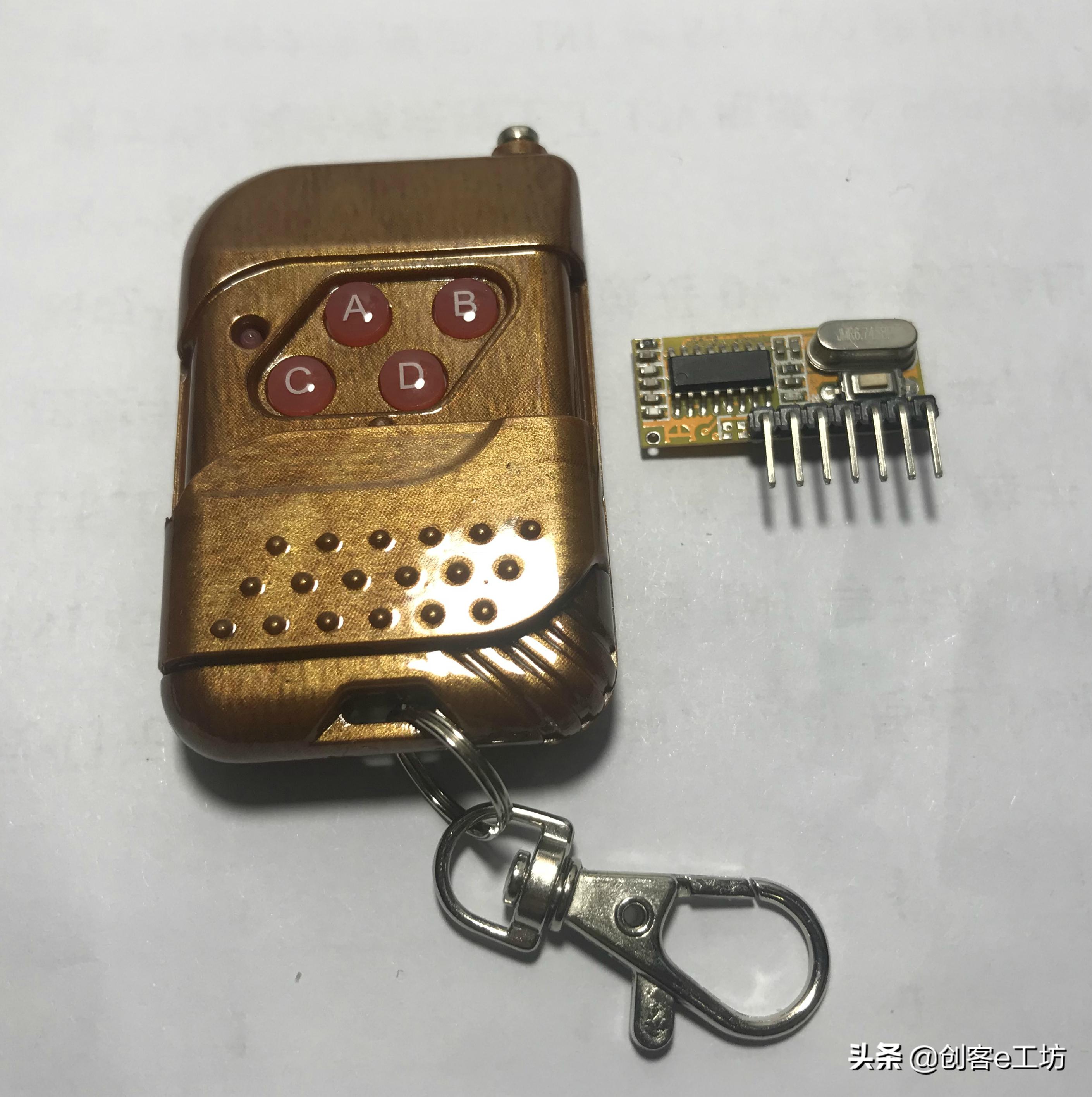 433m无线接收模块原理图,433无线接收模块怎么接线