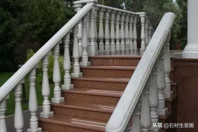 100种石材栏杆图片大全,汉白玉石柱栏杆多少钱一米