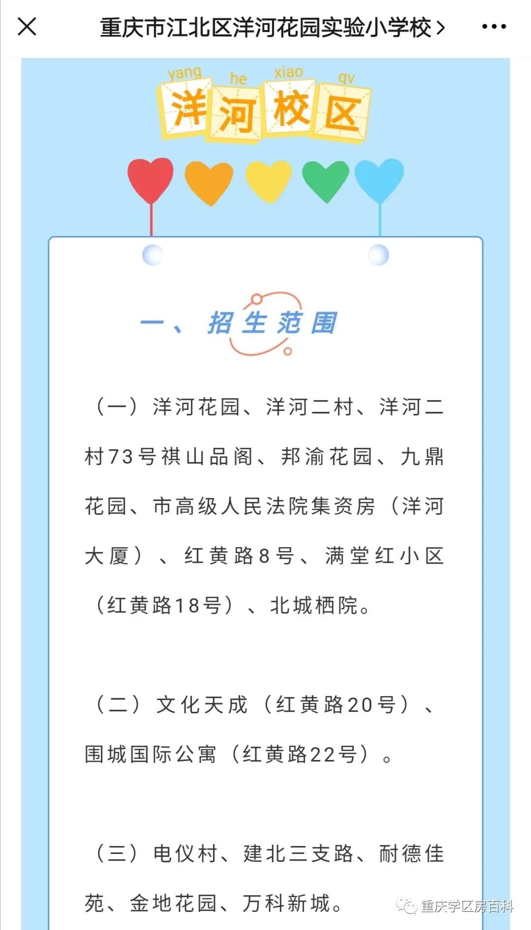 重庆江北鲤鱼池小学划片,江北小学划片2024