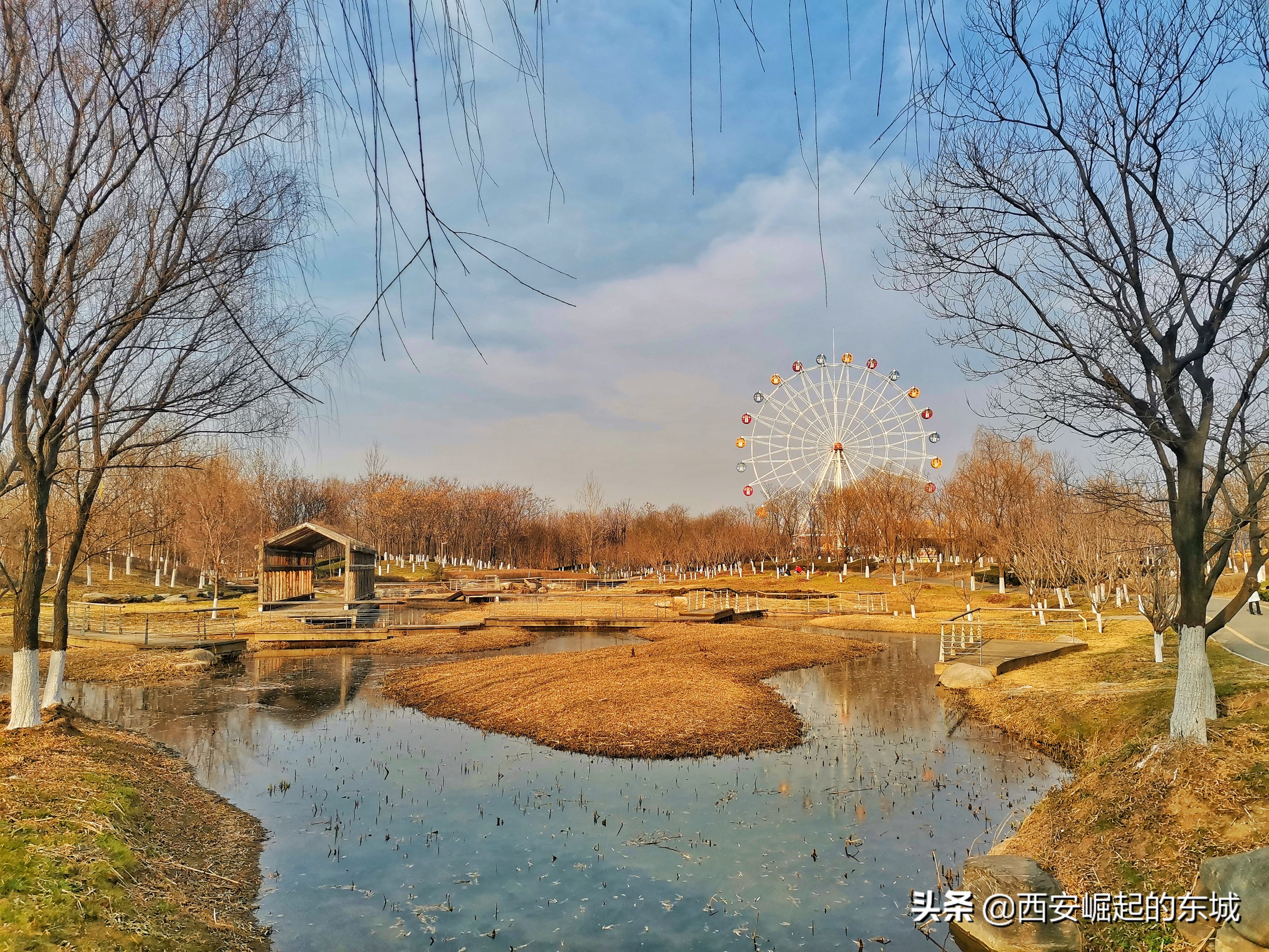 西安浐灞国家湿地公园最美航拍,西安市浐灞国家湿地公园