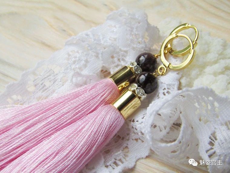 珍珠流苏耳环制作教程,流苏耳环做法教学视频